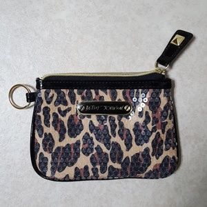 LAST CHANCE Betsey Johnson Animal Print Coin Pouch